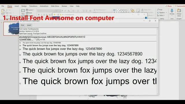 Video thumbnail for How To Use Font Awesome In Documents?
