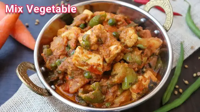 Video thumbnail for Restaurant style mix vegetable sabzi | मिक्स वेज सब्जी बनाने का तरीका | मिक्स वेज सब्जी कैसे बनाएं