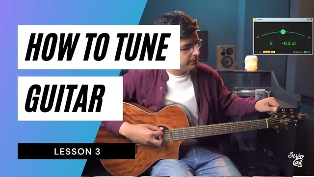 Video thumbnail for How To Tune Guitar For Beginners | Lesson 3