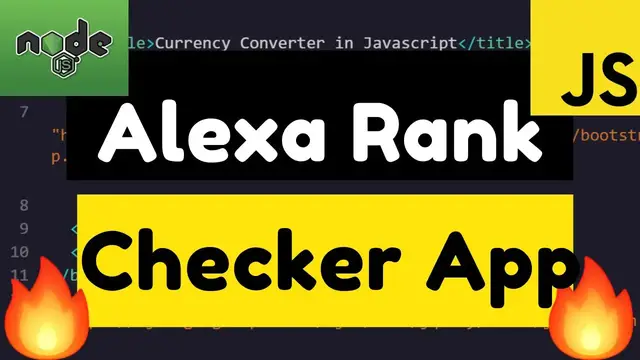 Video thumbnail for Node.js Express Alexa Ranking of Websites Global Worldwide By Country Wise Using alexa-rank-nodejs