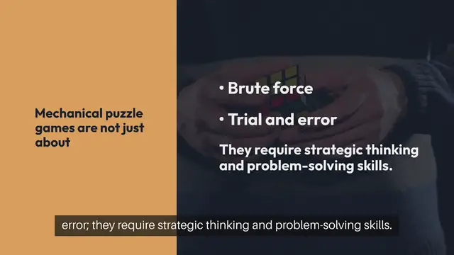 Video thumbnail for Mechanical Puzzle Game Strategies