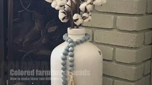 Video thumbnail for How to make colored farmhouse beads