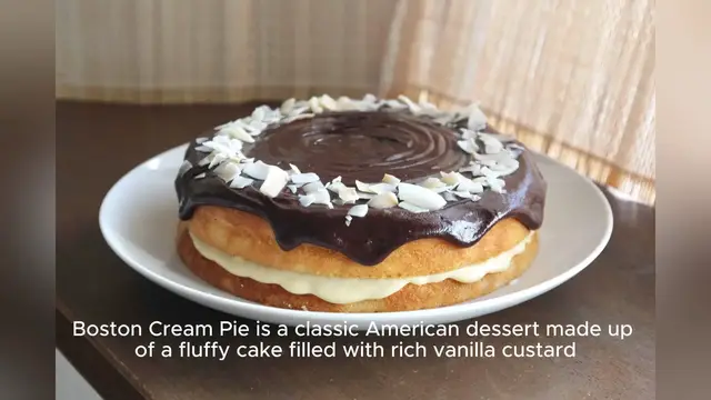 Video thumbnail for recipe for boston cream pie
