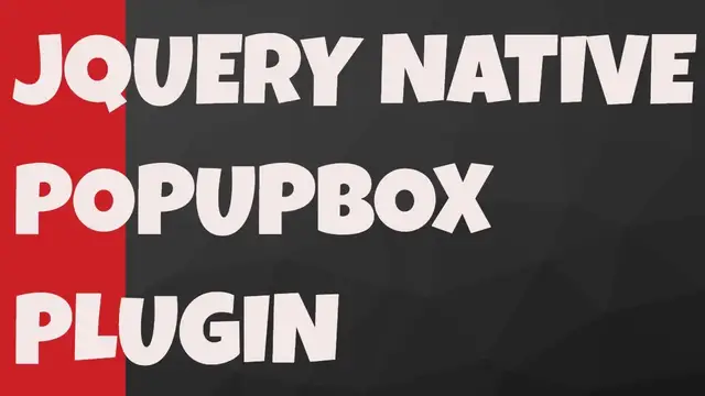 Video thumbnail for jQuery Plugin To Replace Native JS Popup Boxes - MessageBox
