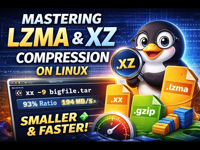 Video thumbnail for Mastering LZMA and XZ Compression on Linux