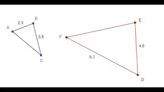 Video thumbnail for Find Sides of Two Similar Triangles