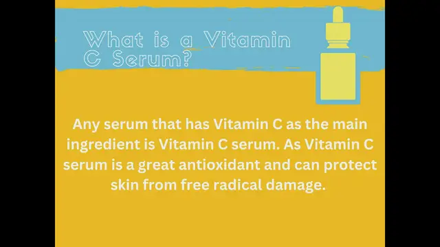 Video thumbnail for Answering questions about vitamin c serum