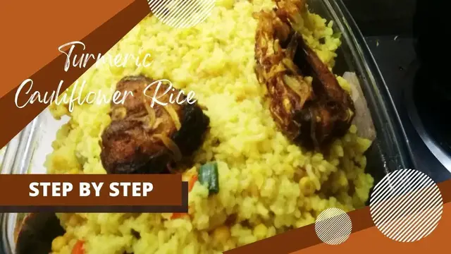 Video thumbnail for How To Make Turmeric Cauliflower Rice Recipe | Yellow Rice