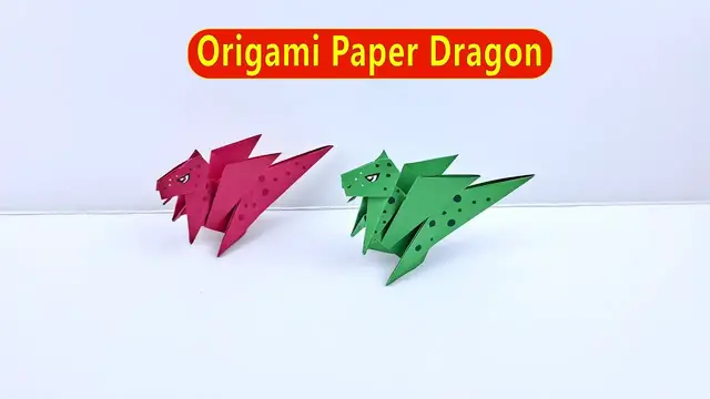 Video thumbnail for How to Make Origami Paper Dragon/DIY Paper Dragon/Easy Paper Crafts