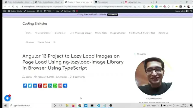 Video thumbnail for Angular 13 Project to Lazy Load Images on Scroll Using ng-lazyload-image Library in TypeScript