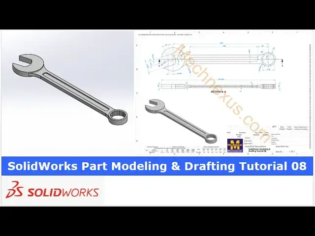 'Video thumbnail for SolidWorks Modeling & Drafting  08 | SolidWorks Tutorial | SolidWorks Part Modeling |'