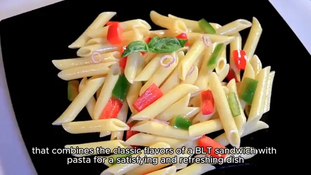 Video thumbnail for blt pasta salad recipe