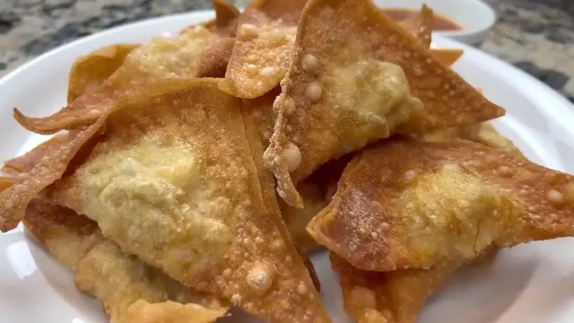 'Video thumbnail for Chicken and Shrimp Fried Wonton Recipe (720p 60fps)'