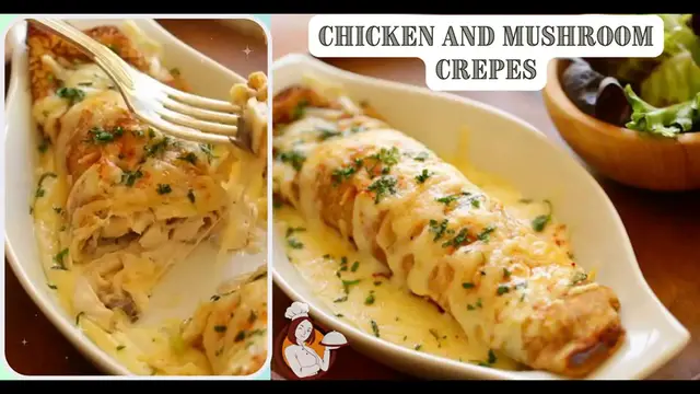 Video thumbnail for Chicken and Mushroom Crepes