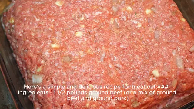 Video thumbnail for easy meatloaf recipe