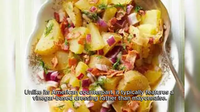 Video thumbnail for Bavarian Potato Salad Recipe