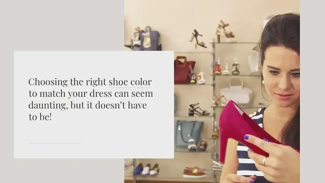 Video thumbnail for What color shoes go with any color dress?