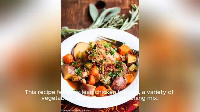 Video thumbnail for healthy slow cooker chicken recipe