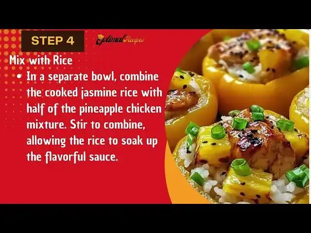 Video thumbnail for Teriyaki Pineapple Chicken Stuffed Peppers – Healthy & Flavorful Recipe