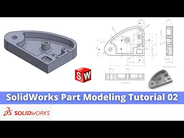'Video thumbnail for SolidWorks Part Modeling Tutorial 02 | SolidWorks Tutorial | SolidWorks Part Modeling |'
