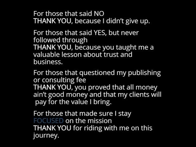 Video thumbnail for Thank YOU