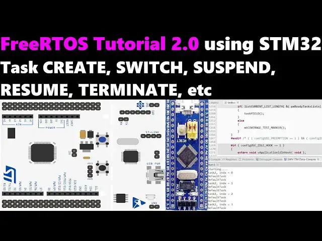 Video thumbnail for [Updated VIdeo: https://youtu.be/tzWdUVcMUgU] TASK Operations || STM32 || CUBEIDE