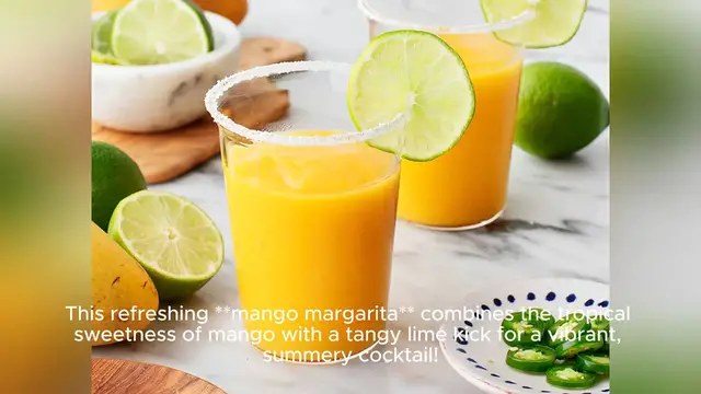 Video thumbnail for mango margarita recipe