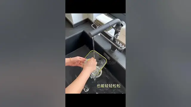 'Video thumbnail for Say Goodbye to Sink Clutter with our Sink Drain Rack! || #kitchen  #shopping #shorts'