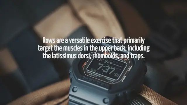 Video thumbnail for What Do Rows Workout