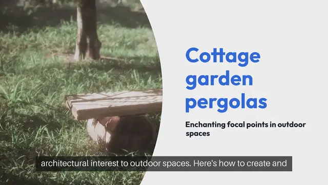 Video thumbnail for Cottage Garden Pergolas Creating Shaded