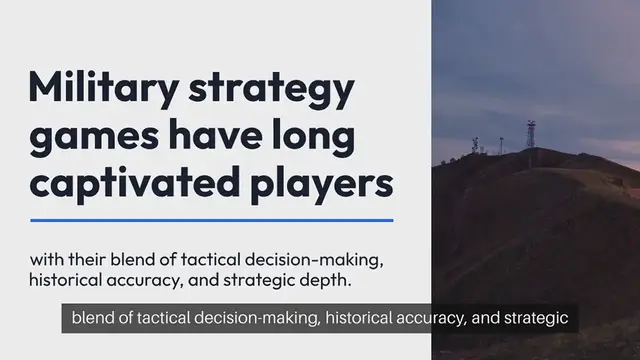 Video thumbnail for Military Strategy Games