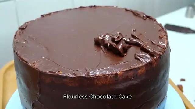 Video thumbnail for flourless chocolate cake recipe