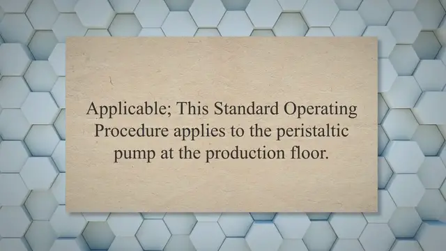 Video thumbnail for SOP on Cleaning & Operation of Peristaltic Pump