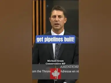 'Video thumbnail for We need to get pipelines built in order for the quality of life of Canadians to improve'