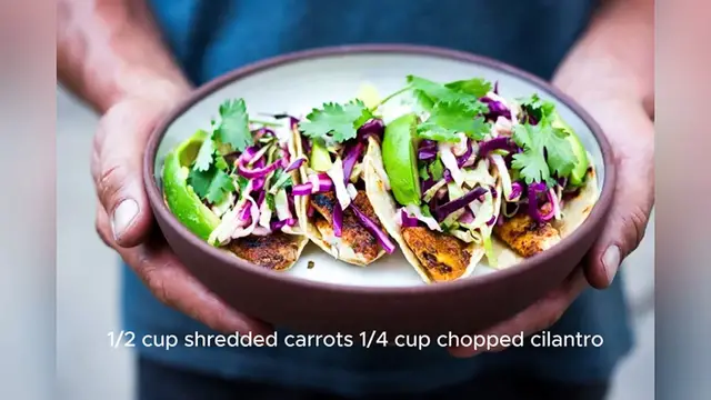 Video thumbnail for fish taco slaw recipe