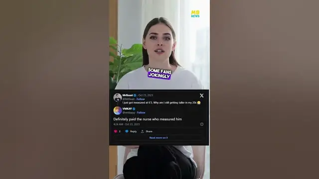 'Video thumbnail for MrBeast's Height Growth Sparks Nurse Payment Jokes #mrbeastshorts #shortsviral #sg'