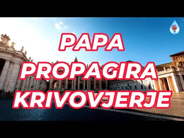Video thumbnail for PAPA PROPAGIRA KRIVOVJERJE - BISKUP SCHNEIDER
