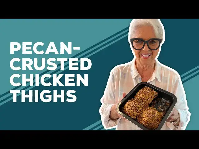 Video thumbnail for Love & Best Dishes: Air Fryer Pecan-Crusted Chicken Thighs Recipe | Air Fryer Chicken Thighs