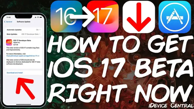 Video thumbnail for How To Get & Install iOS 17 / iPadOS 17 Developer Beta Right Now! iOS 17 Beta Is Now FREE!