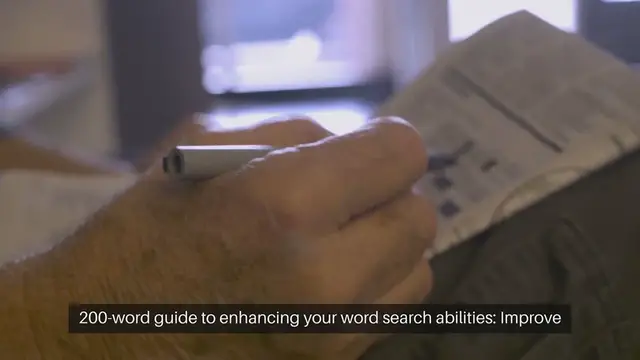 Video thumbnail for Boost Word Search Performance