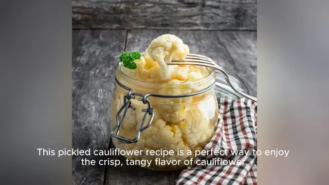 Video thumbnail for pickled cauliflower recipe