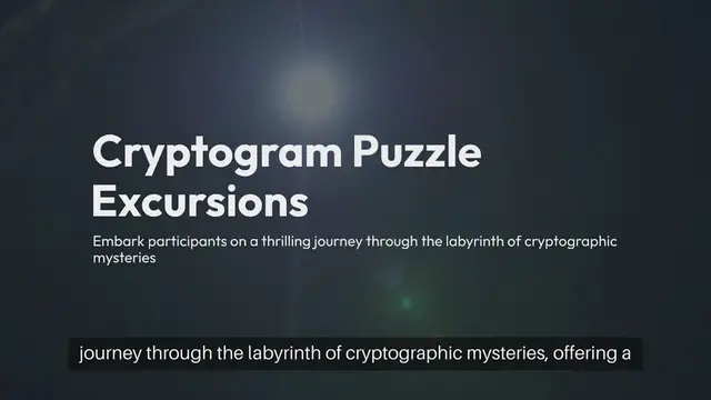 Video thumbnail for Cryptogram Puzzle Excursions