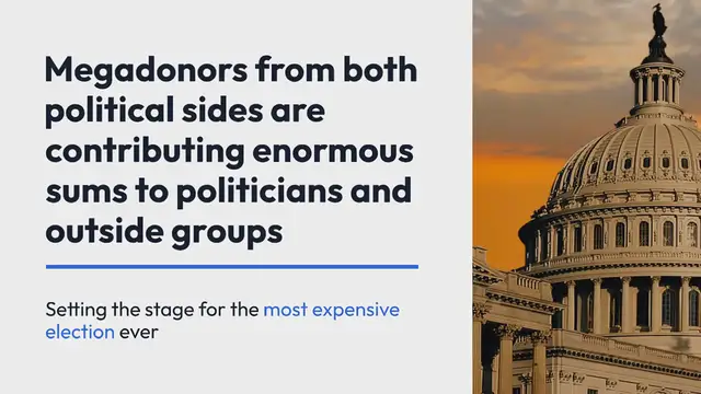 Video thumbnail for Pro-Trump businessman leads huge month for megadonors pouring cash into election