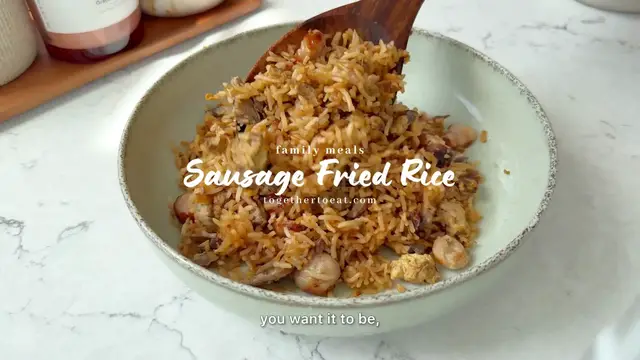 Video thumbnail for Sausage Egg Fried Rice