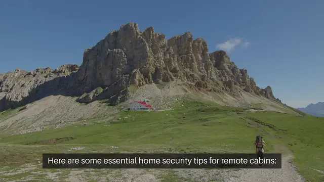 'Video thumbnail for Home Security Tips For Remote Cabins'