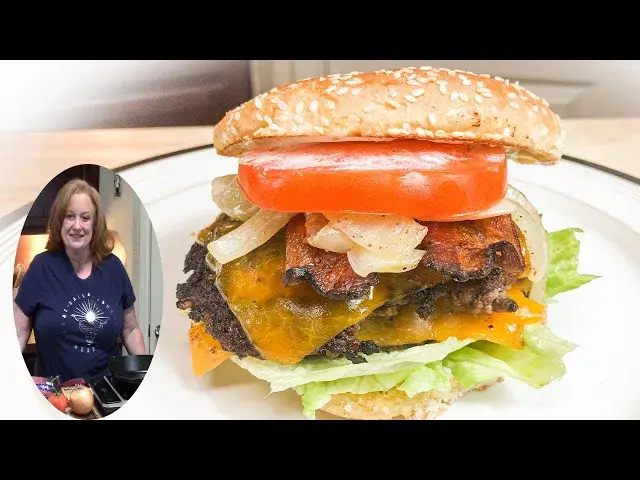 Video thumbnail for HOW TO MAKE A DOUBLE BACON CHEESEBURGER "MY WAY"