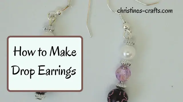 'Video thumbnail for HOW TO MAKE DROP BEAD EARRINGS IN UNDER 10 MINUTES - Great for Beginners'