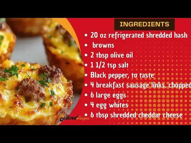 Video thumbnail for Sausage, Egg, and Cheese Cups – Easy Breakfast Recipe for Busy Mornings! 🍳