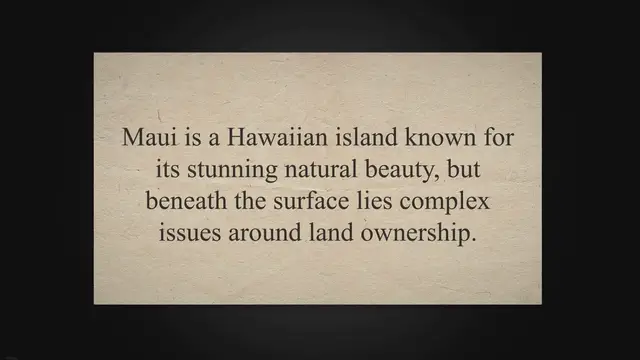 'Video thumbnail for WHO OWNS MAUI? The Billionaires’ Paradise In 2023'