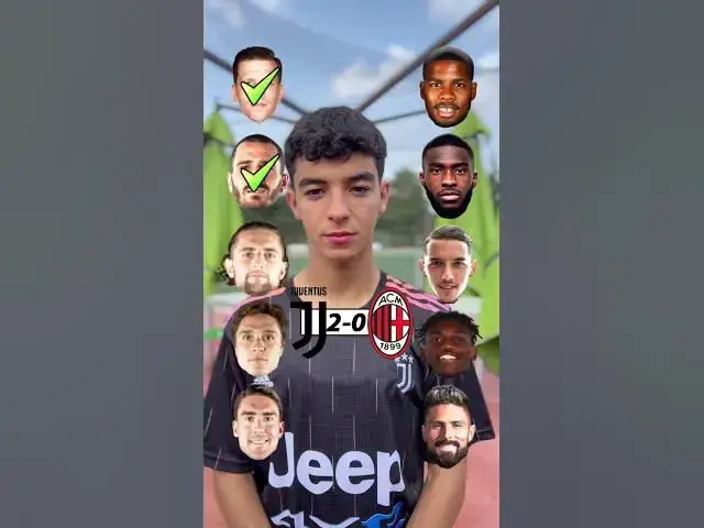 'Video thumbnail for Juventus Vs AC Milan #football #soccer #footballshorts #milan #soccershorts #ucl #uel'